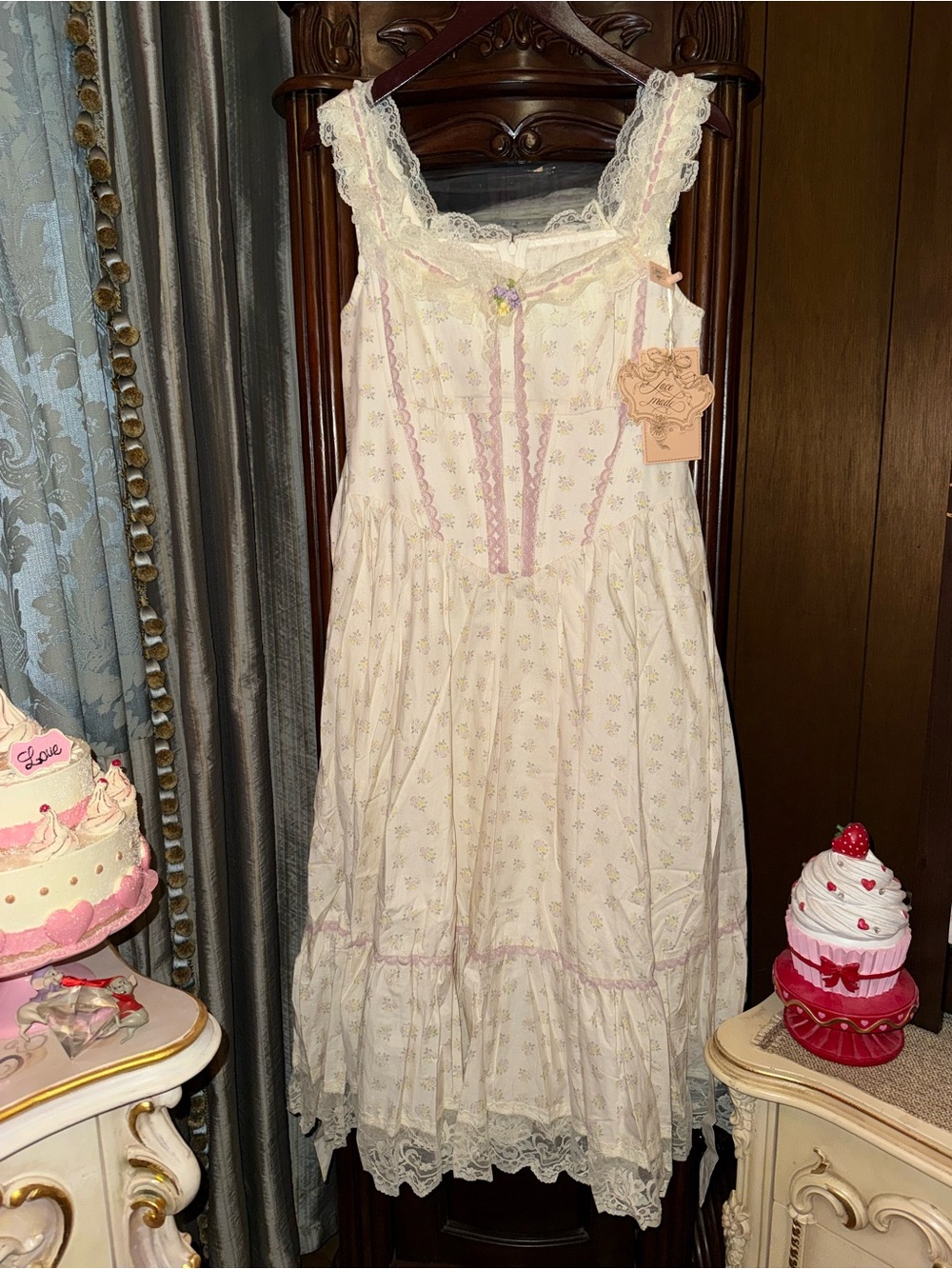 Lacemade Curve&Plus Cream Clove Dress
